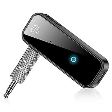 aux bluetooth auto ricevitore bluetooth trasmettitore bluetooth per tv,4in1 ricevitore bluetooth aux chiavetta bluetooth 5.0 vivavoce bluetooth per auto Funzione di riproduzione con 3.5mm AUX