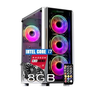 PC Gaming Fisso NUOVO pronto all'uso • Cpu intel core i7-8700 • 32GB RAM DDR4 • 1TB SSD • Scheda grafica dedicata RX 580 8GB • Windows 11 Pro • Office 365 • Ideale per gaming • Garanzia 2 anni