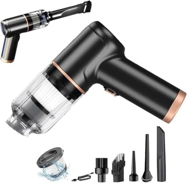 Aspirabriciole Senza Fili Portatile,12000Pa Mini Aspirapolvere con ugello diverso/HEPA Filtro,Ricaricabile Aspirapolvere per Casa,Auto,Ufficio