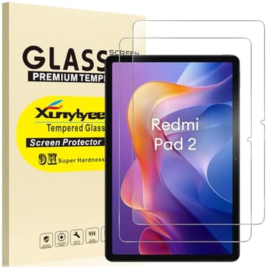 XunyLyee 2 pezzi, Pellicola Protettiva per Xiaomi Redmi Pad 2 2025 (11 Pollici) Vetro Temperato