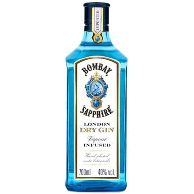 Bombay Sapphire Premium Distilled London Dry Gin, Vol. 40%, 70 cl / 700 ml, infuso a vapore con 10 botanical esotici selezionati con cura