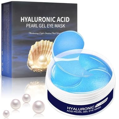 60 Pcs blu idratante Eye Pad, Augen-Patches del Collagene, Riduce Occhiaie Gonfiori, Borse Sotto gli Occhi e Rughe Patch Borse in Gel, Antirughe Augenmaske per Donna e Uomo