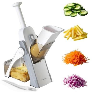 SupMaKin Mandolina di verdure, Spessore regolabile Patate Affettatrice Cipolla Chopper Kitchen Chopping Artifact Multifunzionale Cutte