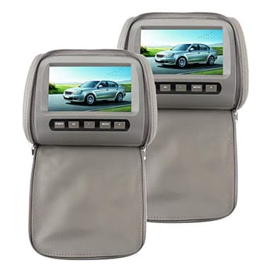 Focket Lettori Video per Poggiatesta per Auto, 2 Pezzi 7 Pollici HD Digitale Touch Screen Lettore Dvd per Auto con Supporto per Poggiatesta, TV per Auto per Sedile Posteriore