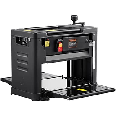 VEVOR Pialla a Spessore 2000W per Legno Altezza Regolabile Lama in Acciaio al Carbonio, Pialla Filo Spessore 15 Amp 2000 W 23500 giri/min, Pialla a Spessore per Lavorazione di Legno Larghezza 33 cm