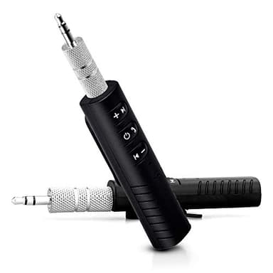 Aux Bluetooth Auto Ricevitore 5.0, Vivavoce Bluetooth per Auto, Adattatore Jack da 3.5 mm Wireless, Audio Ausiliario e Cuffie, Kit per Veicoli e con Microfono