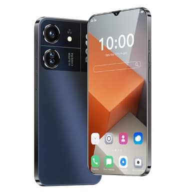 Fine Life Pro Sblocca telefono, schermo da 6,3 pollici, smartphone 4G-LTE FDD TDD, doppia fotocamera, 2GRAM, 16GROM, espandibile 128GB, doppia SIM card, adatto per utenti principianti (3, dark)
