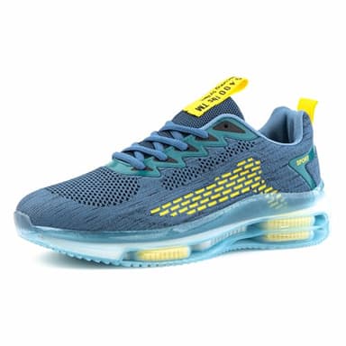 Hitmars Scarpe Sportive Uomo Scarpe Ginnastica Running da Corsa Sneaker Sportive Camminata Jogging Traspiranti Sport Outdoor Fitness Gym Blu 44