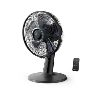 Rowenta Turbo Silence Extreme, Ventilatore da Tavolo Silenzioso a 2 Modalità e 5 Velocità, Motore Effitech per Risparmio Energetico, Oscillazione a 120°, VU2750F0
