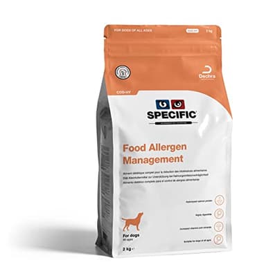SPECIFIC® Food Allergen Management (CDD-HY) - 2kg - Alimento ipoallergenico con salmone idrolizzato - Crocchette per cani - Senza glutine - Per tutte le età - DECHRA Veterinary Products