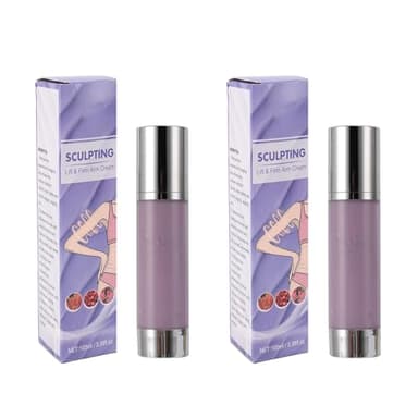 Crema Per Braccia Rassodante, Crema Corpo Rassodante, 2 pezzi 100ml Crema modellante per braccia ferma Collagene idratante Massaggiante Crema lifting per braccia per pelle cadente