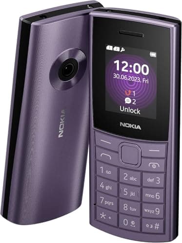 Nokia 110 4G 2023 Telefono Cellulare Dual Sim, Display 1.8" a colori, Fotocamera, Purple [Italia]