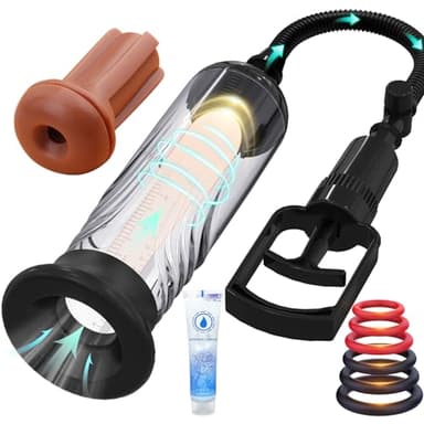 Aggiornamento Pompa Pene Sex Toys per Uomo - Allungamento Pene per Uomo con Vagina Finta Masturbatore Maschile Realistico Sex Toysper per Uomini Pompe per L'ingrandimento del Pene Sexy Toys per Uomo