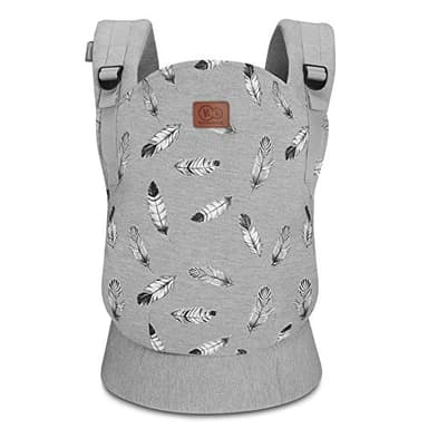 kk Kinderkraft Marsupio Ergonomico Milo, Leggero, Ventrale e Dorsale, Regolabile, Per Bambini da 3 Mesi Fino 20 Kg, Grigio