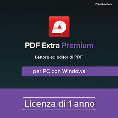 PDF Extra Premium - PDF Editor Professionale – Modifica, Proteggi, Annota, Compila e Firma PDF - 1 Windows PC / 1 Utente / 1 anno di Licenza