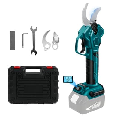 Forbici Potatura a batteria Elettriche compatibile con Makita 18 V (Nessuna batteria), 65 mm Diametro di apertura, Trincia Rami Cesoie Progressivo Elettriche portatile Motore brushless per alberi