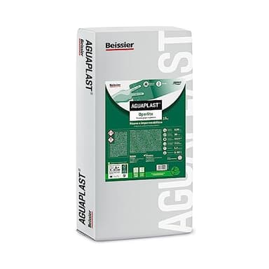 Stucco Impermeabile per Umidità e Salnitro – Aguaplast Operlite Rasante Fibrorinforzato per Esterni e Interni – Stucco Risanante per Crepe, Facciate e Cemento Armato 15kg