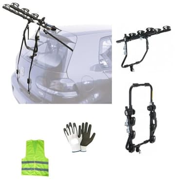 COMPATIBILE CON Fiat Panda 4×4 5p per anno (91-04) PORTABICI AUTO POSTERIORE G3 PORTACICLO PER 3 BICI PORTA BICICLETTE IN ACCIAIO CARICO MAX 45KG REGOLAZIONI CON CINGHIE