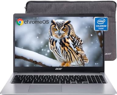 acer Computer portatile Chromebook 315, display HD da 15,6 pollici, Intel Celeron N4020, 4 GB di RAM|64 GB eMMC, Wi-Fi, Chrome OS, supporto per mouse e cuffie, per studenti universitari e affari