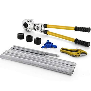 VEVOR Pressatrice Multistrato Manuale 4 Matrici Th 16-20-25-32mm Crimpatrice Idraulica Professionale con Calibratore a Molla di Torsione per Tubi Multistrato