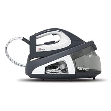 Polti Vaporella Simply VS10.12, Ferro da Stiro Generatore di Vapore, Serbatoio Estraibile 1,5 L, Pressione Pompa 6,5 Bar, Potenza 2200 W, Funzione ECO, Grigio e Bianco