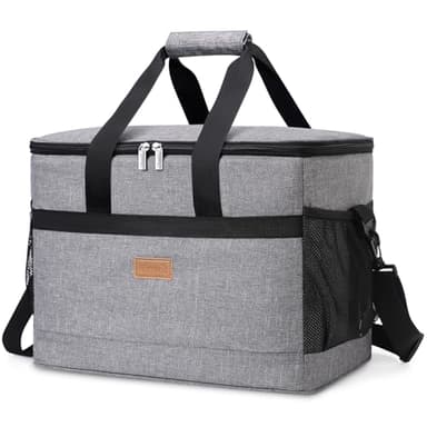 Lifewit Borsa Termica 30L, Borsa Frigo Media per Uomini Donne Bambini, Cooler Bag Portatile, Borsa Porta Pranzo, Lunch Bag per Ufficio, Picnic, Campeggio, Mare, Barbecue, Grigio