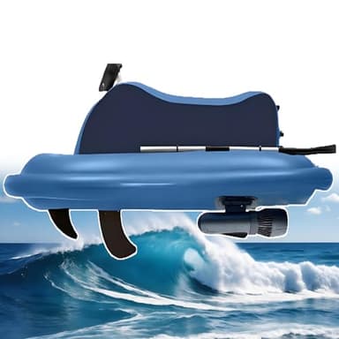 ErShangMao Moto d'Acqua Elettrica Gonfiabile,Scooter Subacqueo Staccabile da 500 W E 10000 mAh,Kit per Avventure Acquatiche Tutto in Uno,Autonomia di 130 Minuti,velocità da 3 A 7 Km/H OnlyBoat