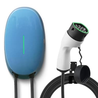 EIDYBOX Cavo Ricarica Auto Elettrica Tipo 2 6M Famiglia Wallbox 7,2KW Colonnina Ricarica Auto Elettrica PHEV 32A Monofase Impermeabile IP66