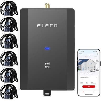 ELECQ Monitor di Potenza 6 CTS, Tecnologia Wi-Sun, Access Active Load Management e Ricarica Solare fotovoltaica. Necessario per Lavorare con la Stazione di Ricarica per Auto elettriche H1