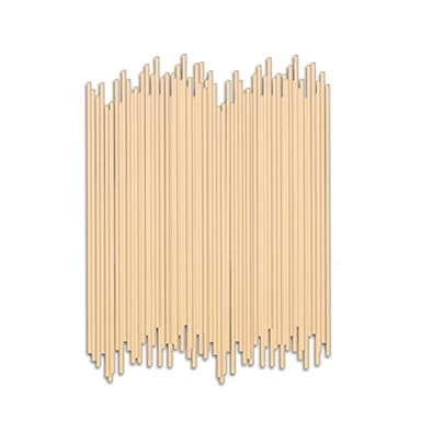 HOSSIAN Bastoncini per diffusori a lamella - Diffusori a lamella-Bastoni a lamella - Sostituzione del legno di rattan naturale per fragranze aromatiche 50 pezzi (7,5 "* 3,5 mm colore primario)