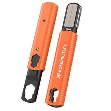 Komiprotect Affilalame Professionale CUTLINE KP – Affila Forbici, Coltelli e Lame da Potatura – Sistema di Affilatura Manuale Preciso e Sicuro – Per Casa, Cucina e Giardinaggio