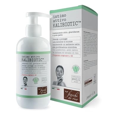 Fiocchi di Riso - Intimo attivo KALIBIOTIC™ - 240ml - IGIENE INTIMA - Deterge e protegge naturalmente le mucose mantenendo un ambiente ostile alla proliferazione microbica. Pack riciclato