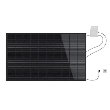 KIT IMPIANTO FOTOVOLTAICO PLUG AND PLAY DA 400W - 2 Pannelli Fotovoltaici + Inverter (400)