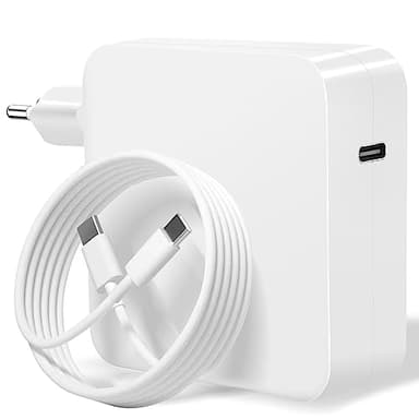 Caricatore rapido per Mac Book Pro, 100 W, USB C, compatibile con Mac Book Pro 16 15 14", Mac Book Air 2021/2020/2019/2018, iPad Pro 12.9/11 pollici, incluso cavo di ricarica USB C da 2 m