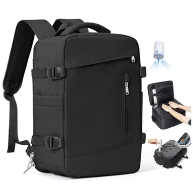 SZLX Zaino A Vuoto Bagaglio A Mano Donna, Zaino Airbag Con Sistema Di Vuoto Per Viaggi, Ryanair Viaggio Ruscksack Dimensione Cabina Con Pompa Impermeabile Uomo Valigia A Vuoto