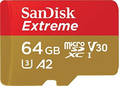 SanDisk 64 GB Scheda microSDXC Extreme per Action Cam e Drones + adattatore SD + RescuePRO Deluxe, fino a 170 MB/s, con A2 App Performance, UHS-I, Classe 10, U3, V30