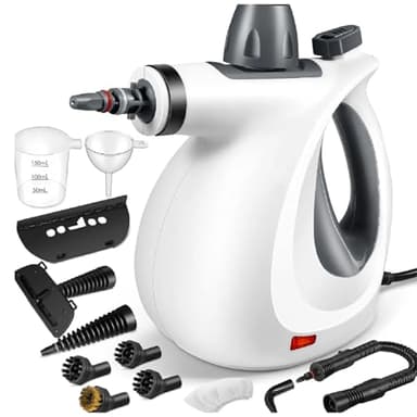 Pulitore a Vapore Portatile Steamla – Scioglie Grasso e Sporco Ostinato, Multiuso per Cucina, Bagno, Auto, con Accessori Inclusi