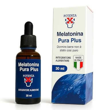 Melatonina Pura Plus, Integratore Alimentare per Dormire con Melatonina, Senza Glutine e Senza Lattosio, 30 ml