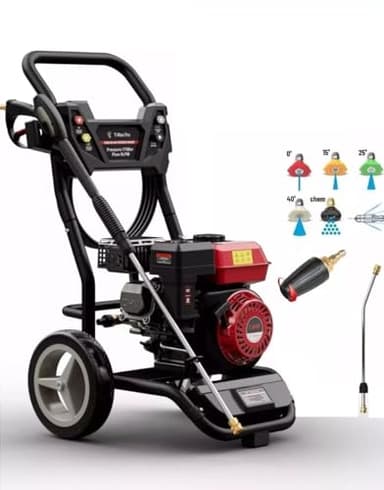 Dealourus Potente idropulitrice a benzina, ad alte prestazioni, 8,0 HP, facile da avviare, robusta con ruote grandi, ideale per lavori pesanti