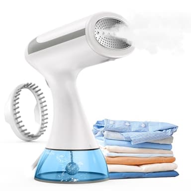 Ferro da Stiro Verticale, Stiratrice Verticale 1500W, Ferro a Vapore da Viaggio, Stiratore Verticale Portatile con 300ml Serbatoio Acqua, Riscaldamento Rapido 20s, Rimozione Rapida Delle Pieghe