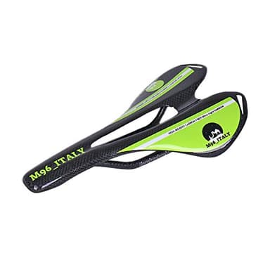 MH96_Italy Sella Bici in Fibra di Carbonio 3K per Bici da Corsa e MTB Antiprostata Super Leggera 100g+/-