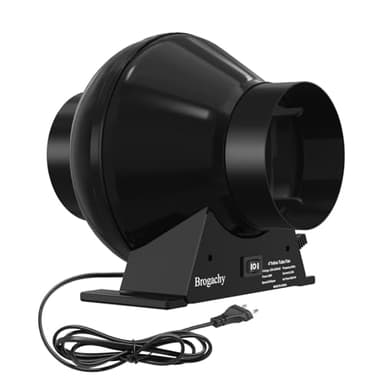 Brogachy Ventola Aspirazione 100mm, Ventola Estrazione 322 m³/h Ventola di Scarico, Estrattore Aria Per Cantina, Garage, Cucina, Bagno, Tende da Coltivazione, Ventilazione e Ventola di Scarico.