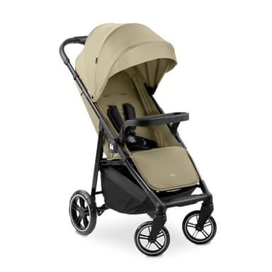 hauck Passeggino Leggero Shop N Care - Per Bambini Fino a 22Kg, Reclinabile - Con Portabicchieri e Vassoio - Cappotta Parasole (UPF 50+) e Cesto XL (Fino a 3kg) - Verde oliva