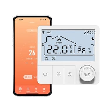 Termostato WiFi Programmabile da Parete per Caldaia a Gas per Tuya, Controllo Remoto Tramite App, Funzione di Programmazione Settimanale con 6 Impostazioni Giornaliere(With WIFI)