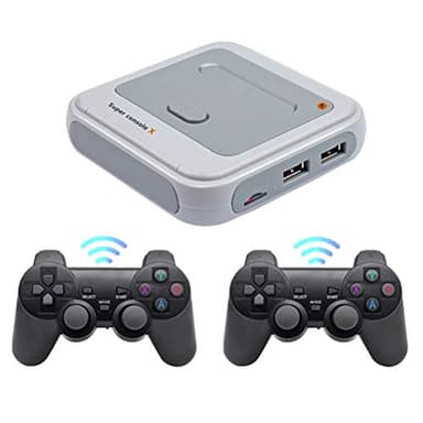 Console di gioco portatile, 30000+ giochi integrati, R8 Console di Gioco Retrò Wireless, Console Wireless Portatile, Lettore di Giochi con Uscita HDMI, Mini Lettore Video TV per PS1 / N64 / DC ecc