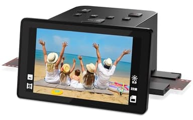 Scanner digitale per film e diapositive con grande schermo LCD da 5 pollici, scanner per diapositive per digitalizzare scanner negativo, converte 135, 126 KPK, 110 negativi e film Super 8 a 22