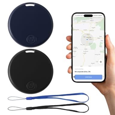 2 Pezzi Localizzatore GPS Bluetooth 5.2 per Chiavi, Borse, Portafogli, Animali, Valigie, Tracker GPS Smart Compatibile con iOS e Android, Allarme Sonoro, Ricerca Bidirezionale, distanza di 15 m