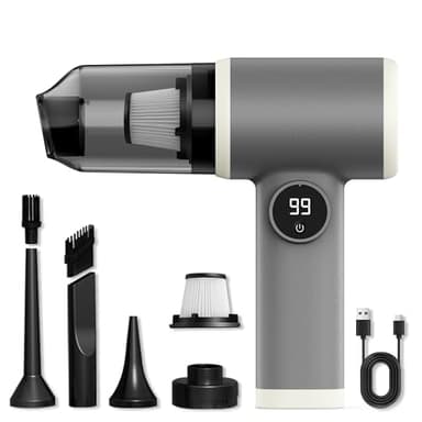 Mini Aspirapolvere Auto Portatile Aspirabriciole, 16000Pa Senza Fili Potente Piccolo Aspiratore Ricaricabile Leggero Cleaner Potenza Alta Aspirazione Aspira Briciole Dust Elettrico Macchina