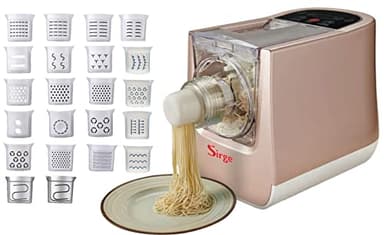 Sirge PASTARITA Macchina per la Pasta 300 W - 22 Trafile - 900gr di pasta - Estrusione Verticale - 6 programmi + 2 MANUALI - kit ravioli omaggio