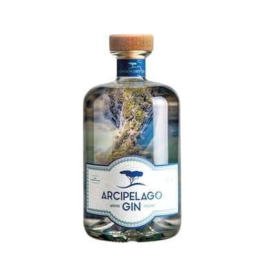 Arcipelago | Gin Italiano da 700ml Vol 42% - Distillato Premium con 7 Botaniche - Sapore con Note di Limone dell’Elba ed Elicriso di Capraia - Ideale per Gin Tonic e Cocktail – Made in Italy 100%